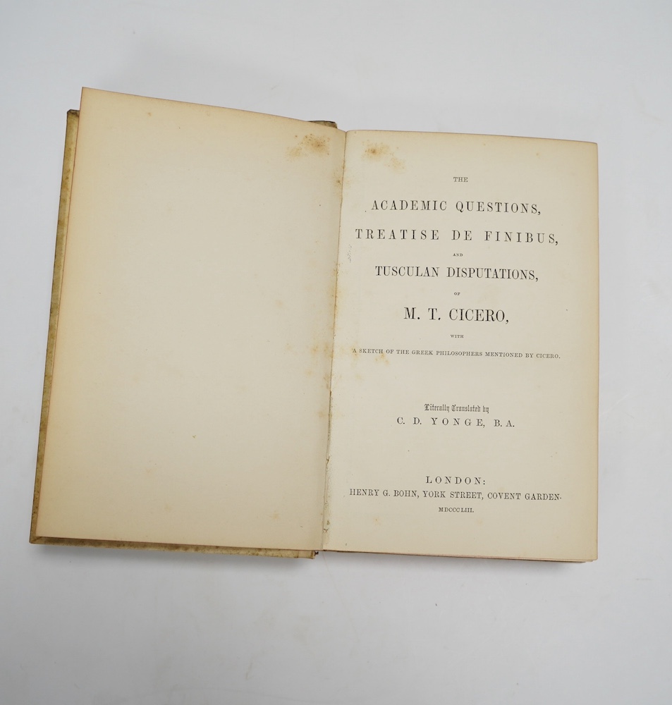 Henry G. Bohn Publications - (Classical Authors), 11 vols. contemp. vellum, gilt decorated spines with red labels, sm.cr.8vo. 1851-56